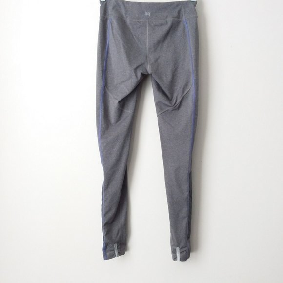 Lucy Tech Leggings Gray Lavender Athletic Active Loungewear Reflective XS - Picture 7 of 13